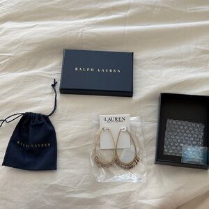 Ralph Lauren Gold and Silver Hoop Earrings